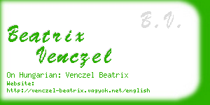 beatrix venczel business card